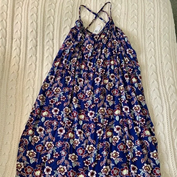 chinese dress ladies Gap Black Floral Print Maxi Dress with V-Neck